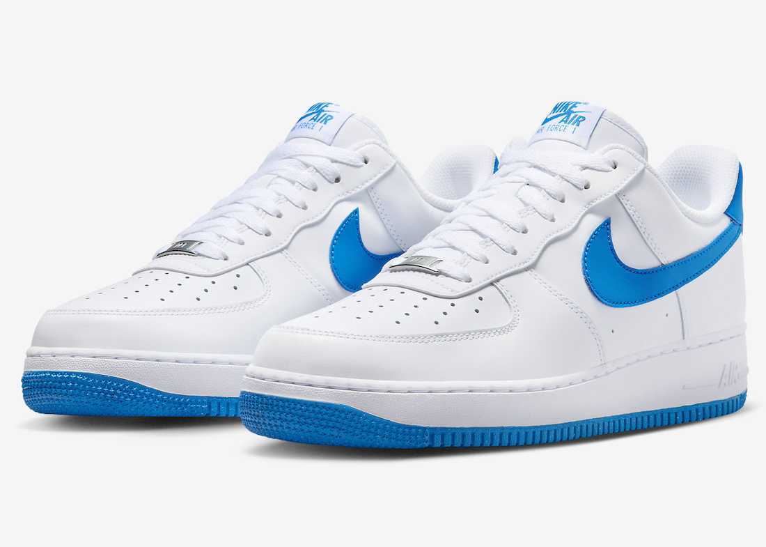 nike air force one blue white